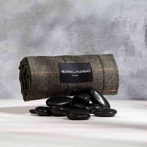 product photo with props and textured background